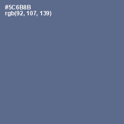 #5C6B8B - Kashmir Blue Color Image