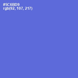 #5C6BD9 - Indigo Color Image