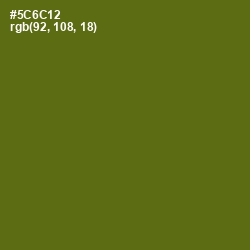 #5C6C12 - Green Leaf Color Image