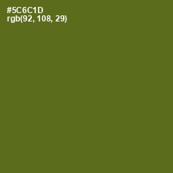 #5C6C1D - Green Leaf Color Image