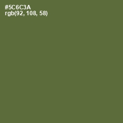 #5C6C3A - Chalet Green Color Image