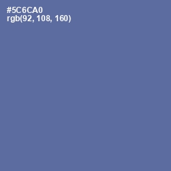 #5C6CA0 - San Marino Color Image