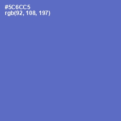 #5C6CC5 - Indigo Color Image