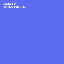 #5C6CF2 - Royal Blue Color Image