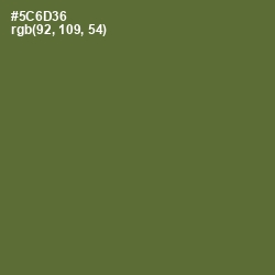 #5C6D36 - Chalet Green Color Image