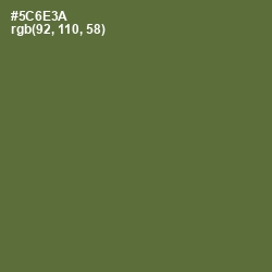 #5C6E3A - Chalet Green Color Image