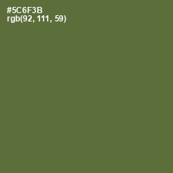 #5C6F3B - Chalet Green Color Image