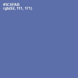 #5C6FAB - San Marino Color Image