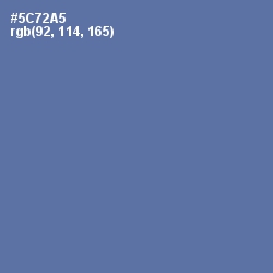 #5C72A5 - San Marino Color Image