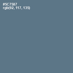 #5C7587 - Bismark Color Image