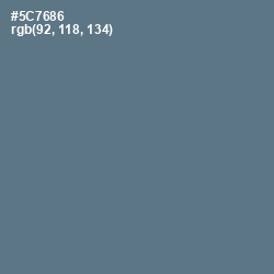 #5C7686 - Bismark Color Image