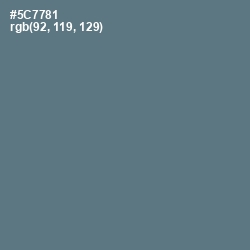 #5C7781 - Bismark Color Image