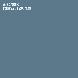 #5C788B - Kashmir Blue Color Image