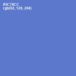 #5C78CC - Indigo Color Image