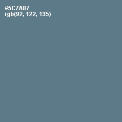 #5C7A87 - Bismark Color Image