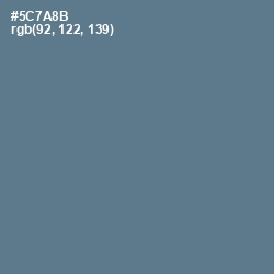 #5C7A8B - Kashmir Blue Color Image