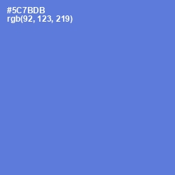 #5C7BDB - Indigo Color Image