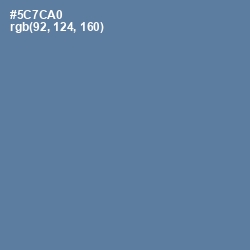 #5C7CA0 - San Marino Color Image