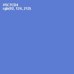#5C7CD4 - Indigo Color Image