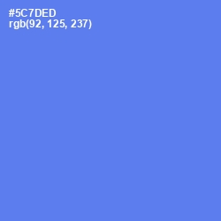 #5C7DED - Royal Blue Color Image