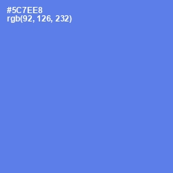 #5C7EE8 - Royal Blue Color Image