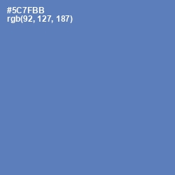 #5C7FBB - San Marino Color Image