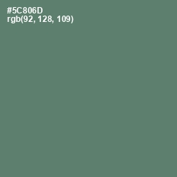 #5C806D - Spring Leaves Color Image