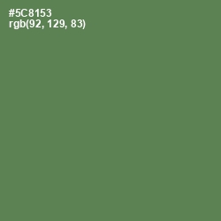 #5C8153 - Hippie Green Color Image