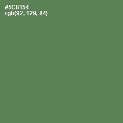 #5C8154 - Hippie Green Color Image