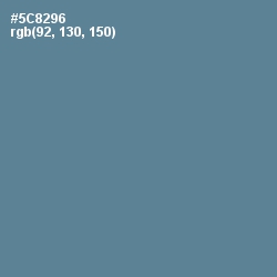 #5C8296 - Smalt Blue Color Image