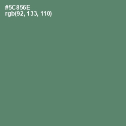 #5C856E - Spring Leaves Color Image