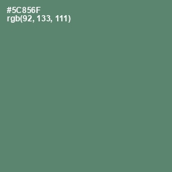 #5C856F - Spring Leaves Color Image