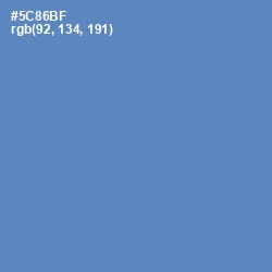 #5C86BF - Steel Blue Color Image