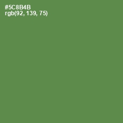 #5C8B4B - Hippie Green Color Image