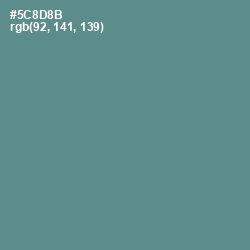 #5C8D8B - Smalt Blue Color Image