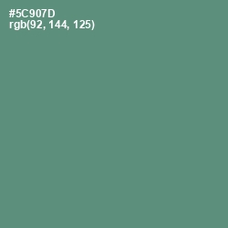 #5C907D - Spring Leaves Color Image