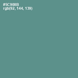 #5C908B - Smalt Blue Color Image