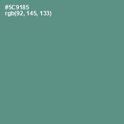 #5C9185 - Smalt Blue Color Image