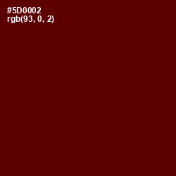 #5D0002 - Mahogany Color Image