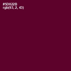 #5D022B - Bordeaux Color Image