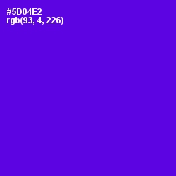#5D04E2 - Purple Heart Color Image