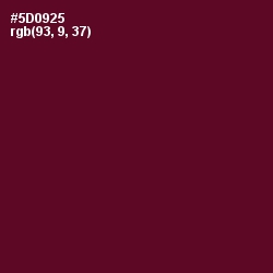 #5D0925 - Bordeaux Color Image