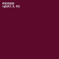 #5D092B - Bordeaux Color Image