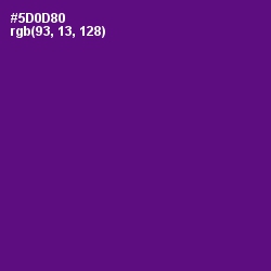 #5D0D80 - Pigment Indigo Color Image