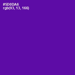 #5D0DA6 - Purple Color Image