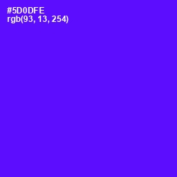 #5D0DFE - Purple Heart Color Image