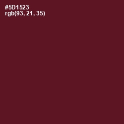 #5D1523 - Wine Berry Color Image