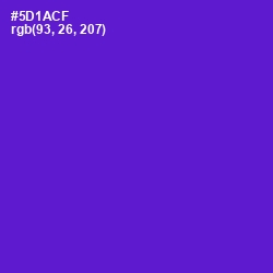 #5D1ACF - Purple Heart Color Image