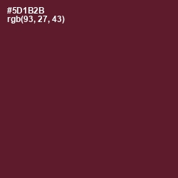 #5D1B2B - Wine Berry Color Image