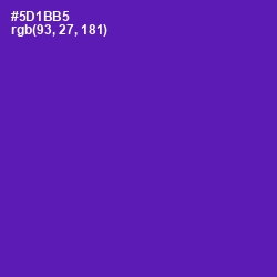 #5D1BB5 - Daisy Bush Color Image